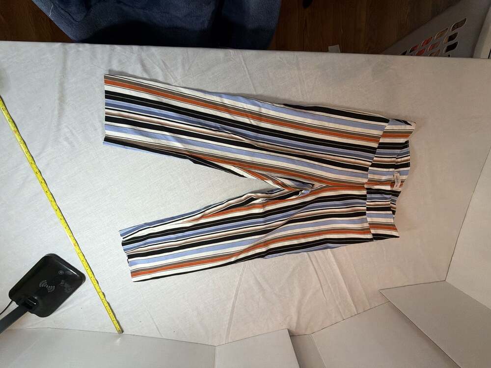 mack+liam Women's Multi-Colored Striped Wide Leg Casual Pants Size 4